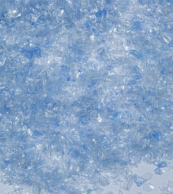 PrimeLoop® Premium Grade rPET Flakes: Light Blue
